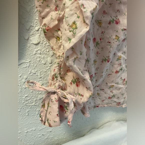 Vintage eyeshadow Y2K long sleeve floral button up top size small - Picture 4 of 10